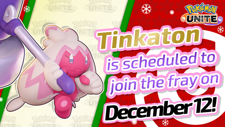 Tinkaton coming to Pokémon UNITE on Nov. 14th, 2024