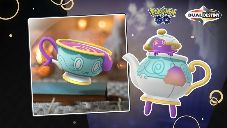 Join a ghostly tea party featuring the Pokémon GO debuts of Sinistea and Polteageist