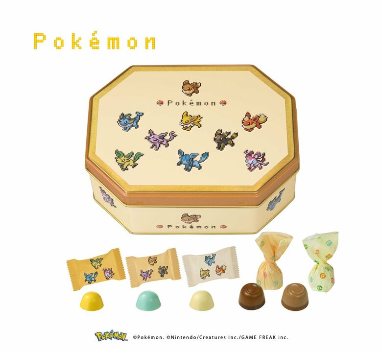 The Eevee Friends chocolate set costs 2,484 yen (~$16) and features Eevee as well as it's evolved forms.